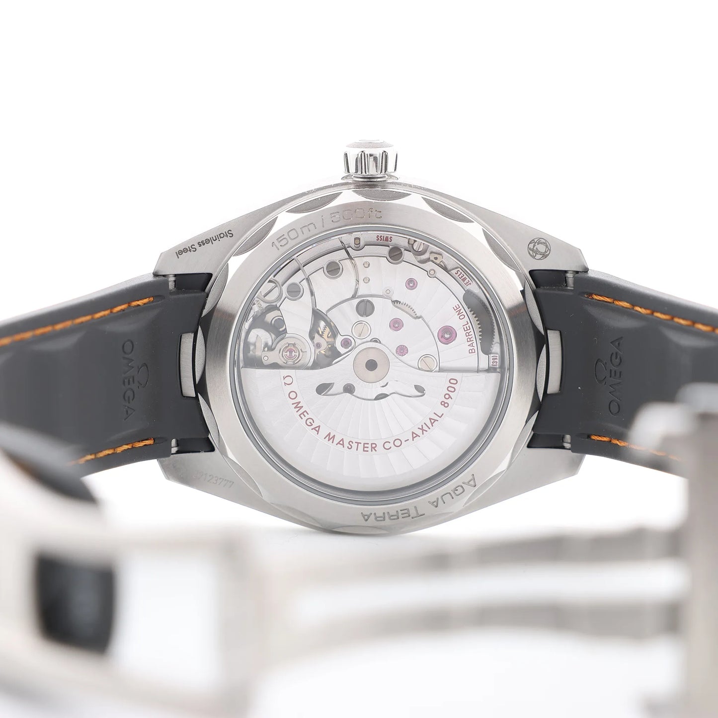 Omega Seamaster Aqua Terra Co-Axial 220.12.41.21.02.002 SS & Rubber AT Silver Dial Watch