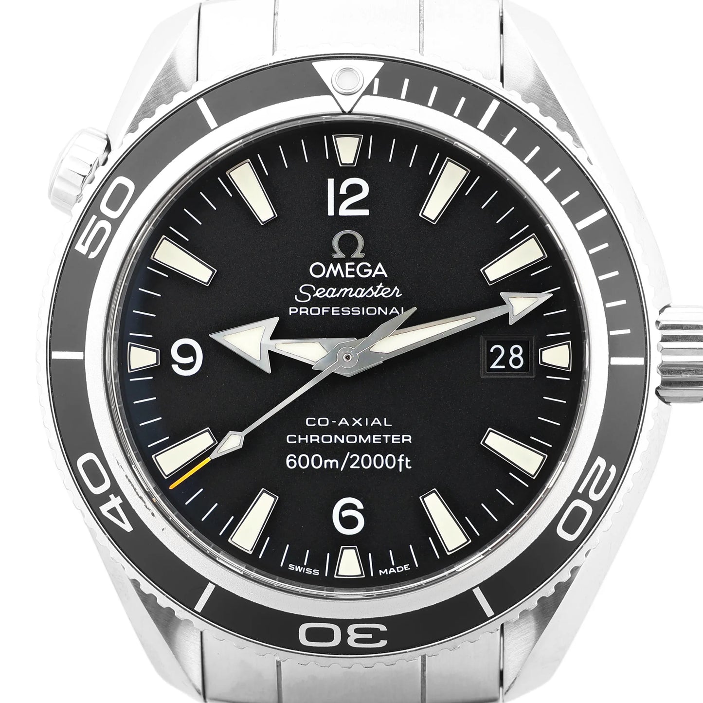 Omega Seamaster Planet Ocean 2201.50 86065212 SS SS AT Black Dial Watch