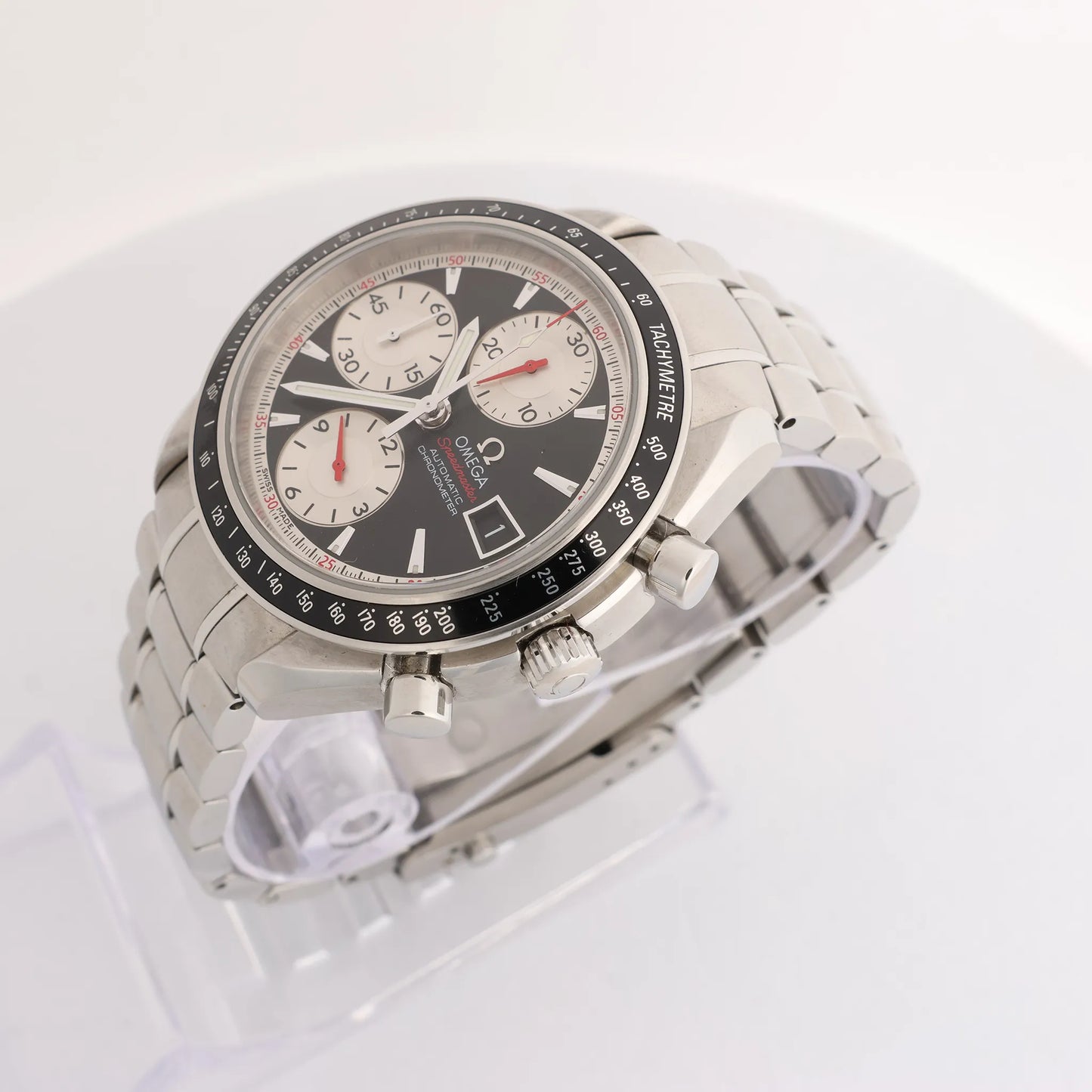 Omega Speedmaster 3210.51 85705936 SS AT Watch with Black Dial