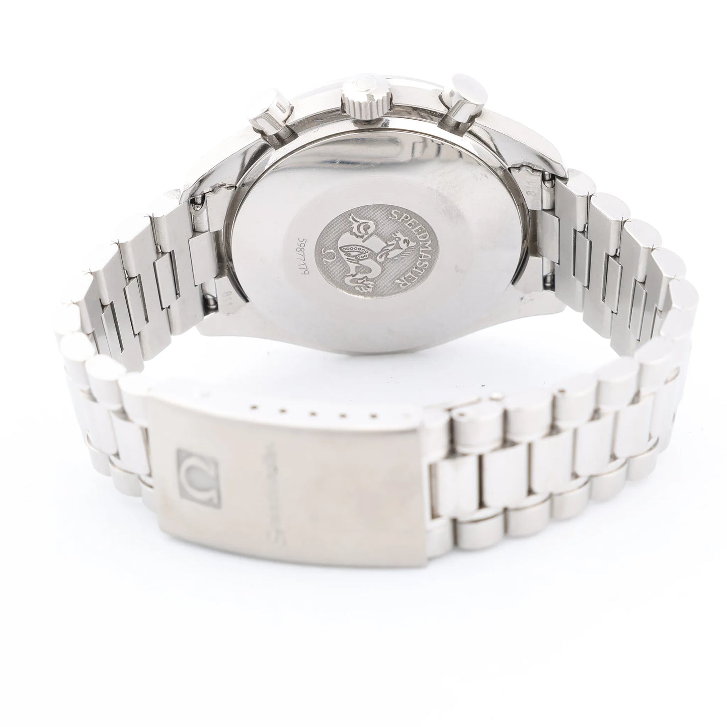 Omega Speedmaster 3510.50 59877179 SS AT Uhr mit schwarzem Zifferblatt