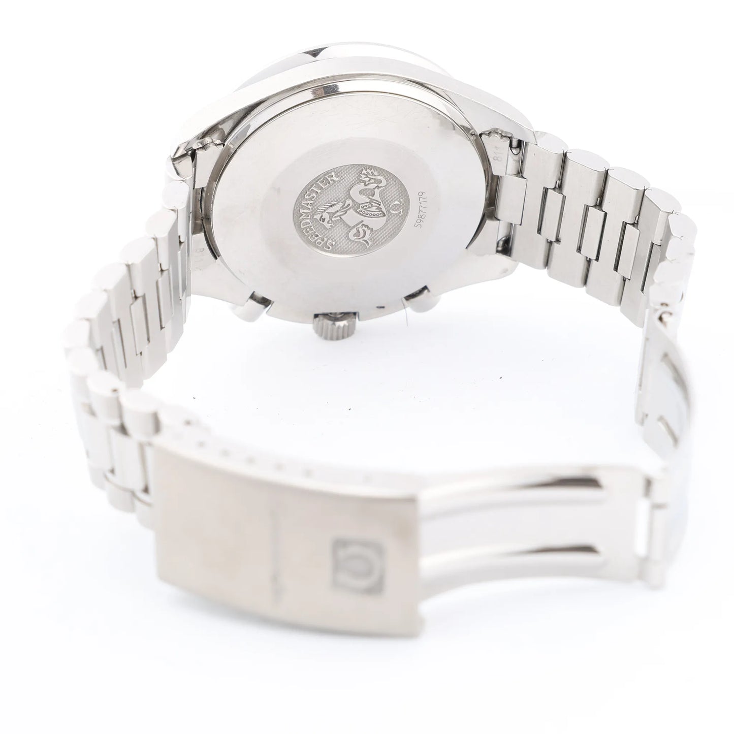 Omega Speedmaster 3510.50 59877179 SS AT Uhr mit schwarzem Zifferblatt