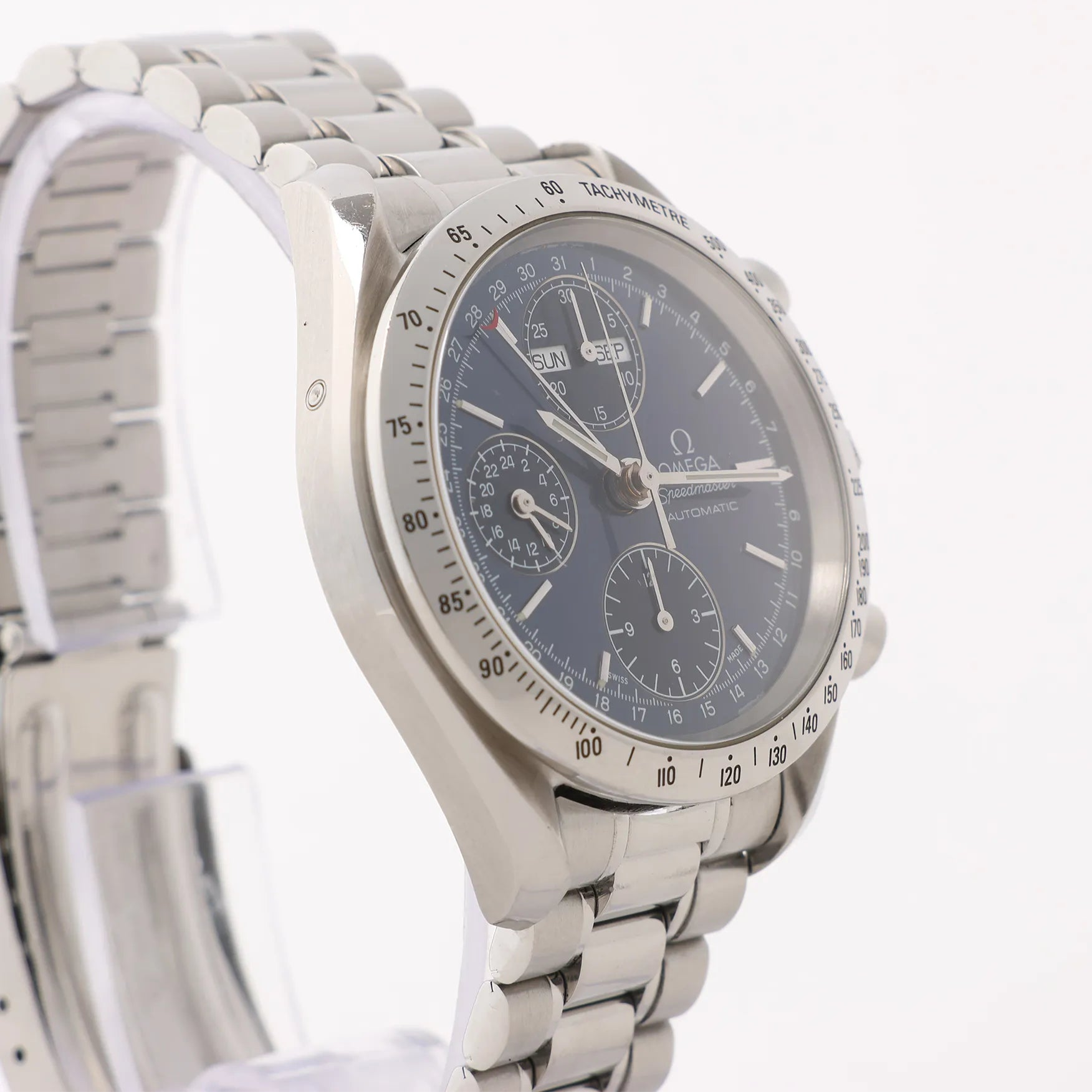 Omega Speedmaster 3521.80 55925519 SS SS AT Navy Blue Dial Watch