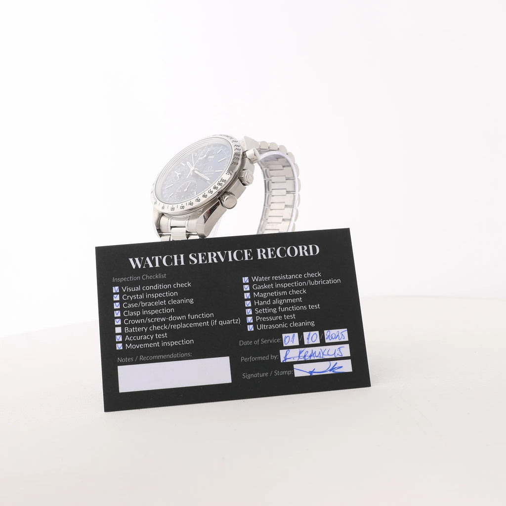 Omega Speedmaster 3521.80 55925519 SS SS AT Navy Blue Dial Watch