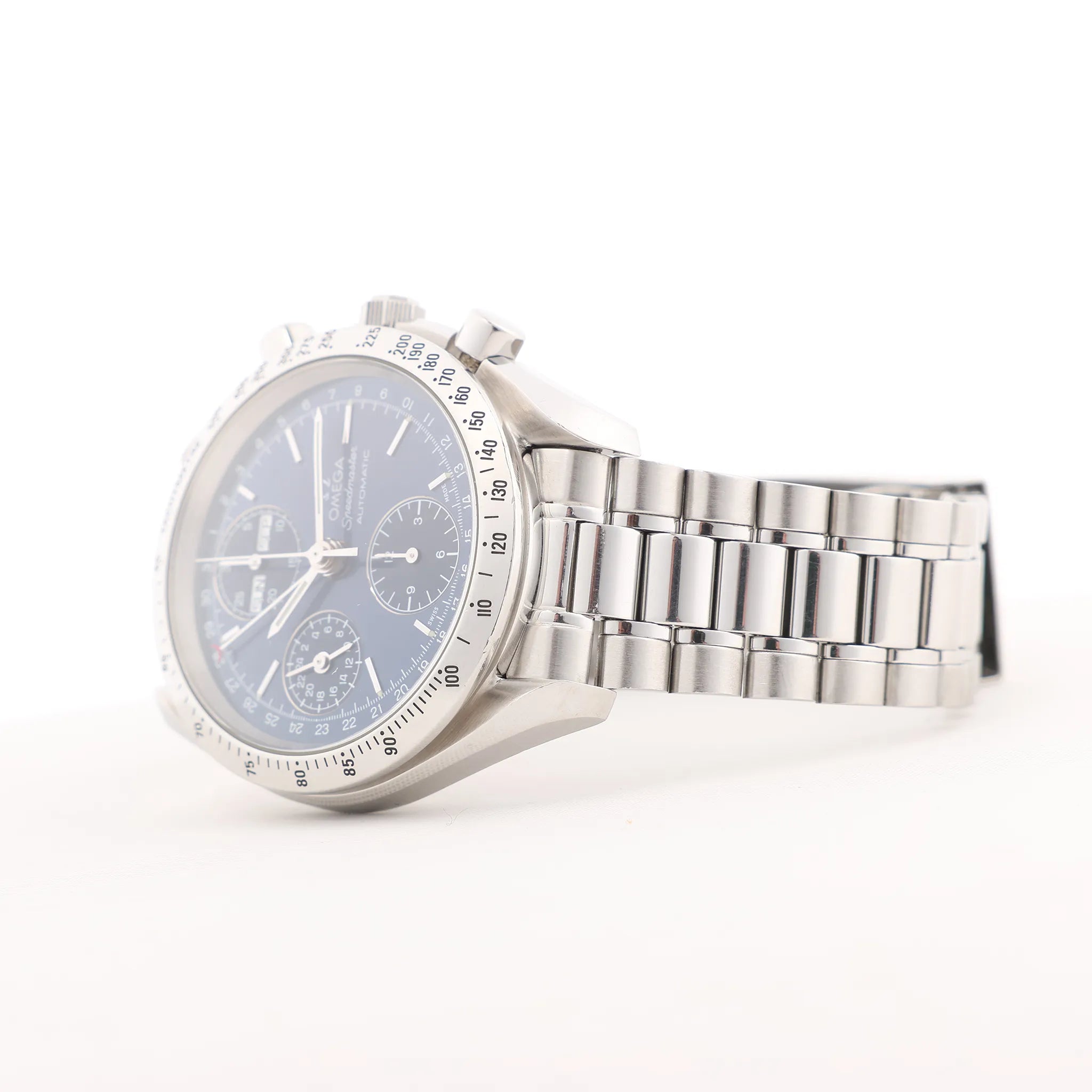 Omega Speedmaster 3521.80 55925519 SS SS AT Navy Blue Dial Watch