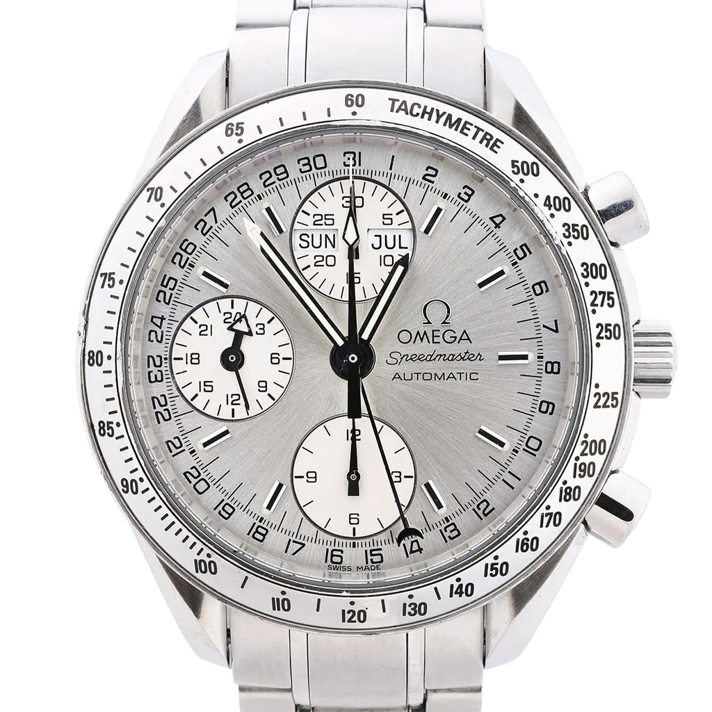 Omega Speedmaster 3523.30 57403570 SS AT Watch with Silver Dial