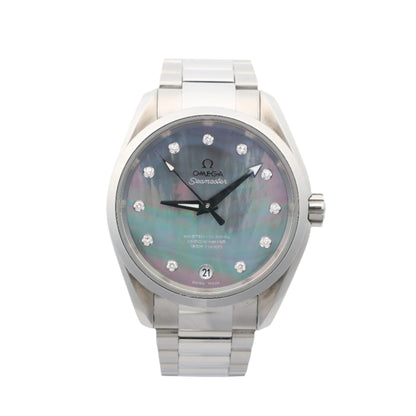 Omega Seamaster Aquaterra 231.10.39.21.57.001 87257832 SS AT Blue-Shell-Face Watch