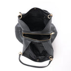 Coach Lexy Pebbled Leather Shoulder Bag in Black