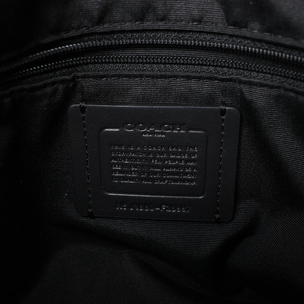 Coach Lexy Pebbled Leather Shoulder Bag in Black