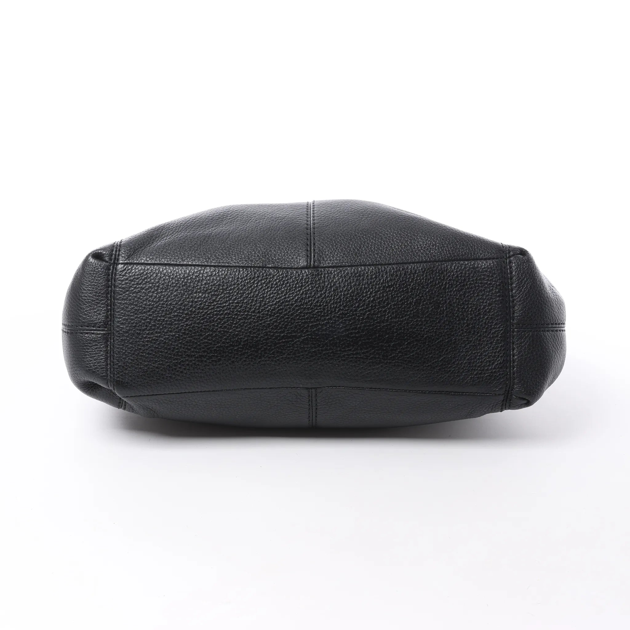 Coach Lexy Pebbled Leather Shoulder Bag in Black