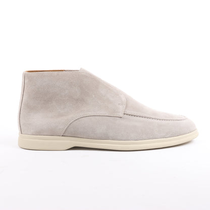 PINI PARMA Slipper aus Wildleder in Hellgrau, Größe 42,5 EU