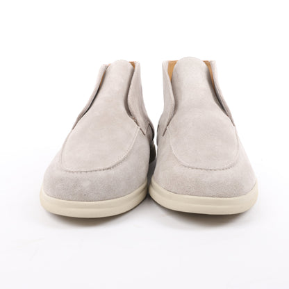 PINI PARMA Slipper aus Wildleder in Hellgrau, Größe 42,5 EU