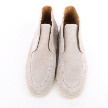 PINI PARMA Slipper aus Wildleder in Hellgrau, Größe 42,5 EU