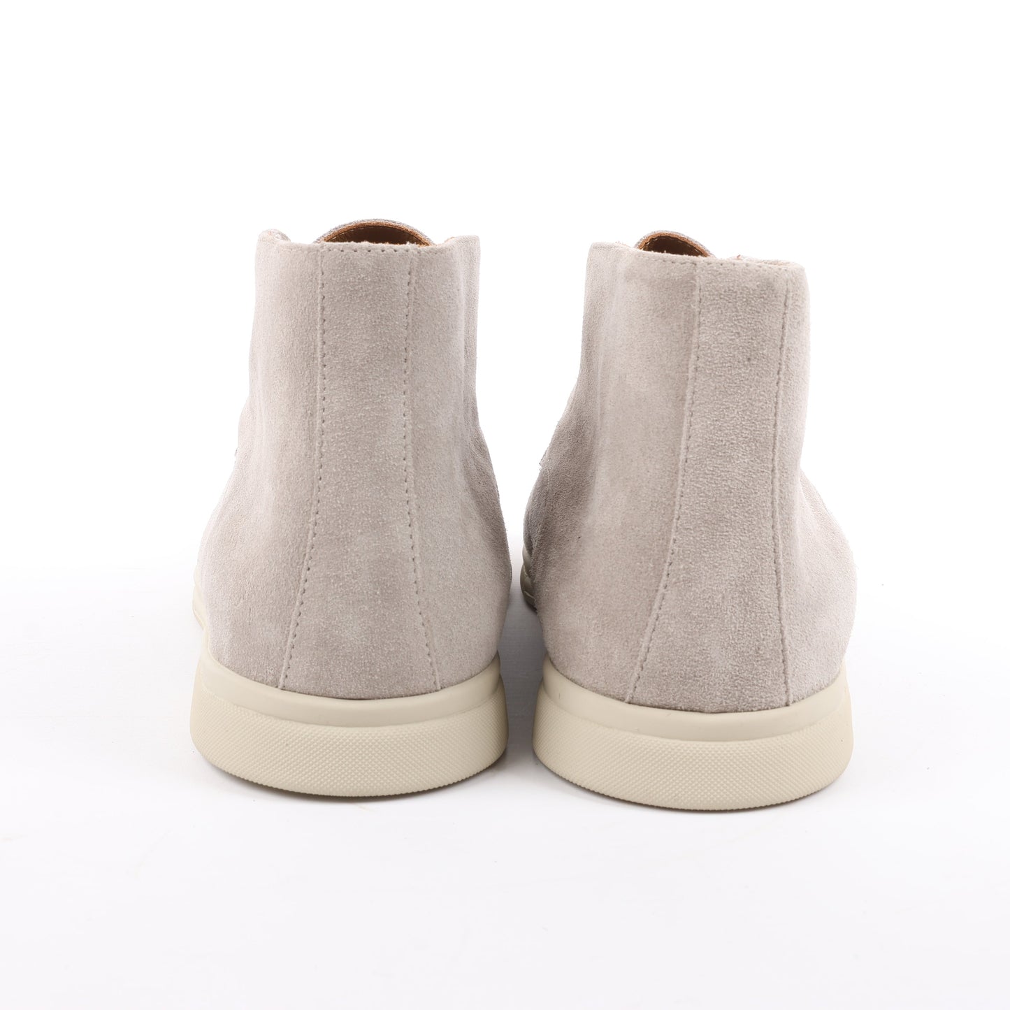 PINI PARMA Slipper aus Wildleder in Hellgrau, Größe 42,5 EU