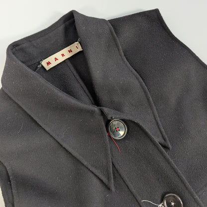 Robe noire sans manches Marni, taille 44