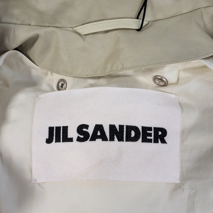 Jil Sander Beiger Doppellagiger Mantel, Größe 36