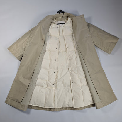 Jil Sander Beige Double-Layer Coat, Size 36