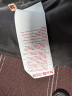 Marni Checkered Two-Tone Trench Coat, Size 38