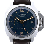 Panerai Luminor 1950 3 DAYS GMT Acciaio PAM00688 OP6950BB1815373 SS AT Watch with Blue Dial