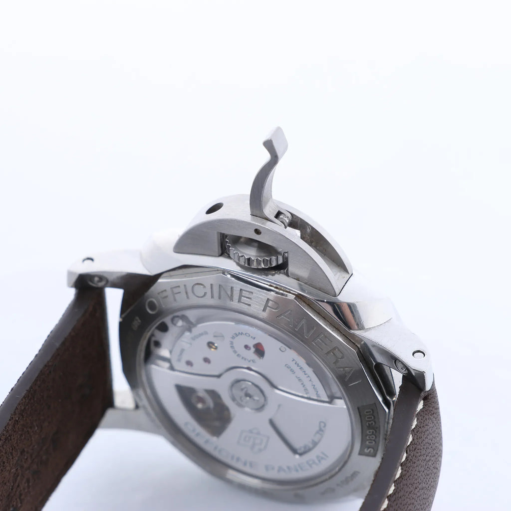 Panerai Luminor 1950 3 DAYS GMT Acciaio PAM00688 OP6950BB1815373 SS AT Watch with Blue Dial