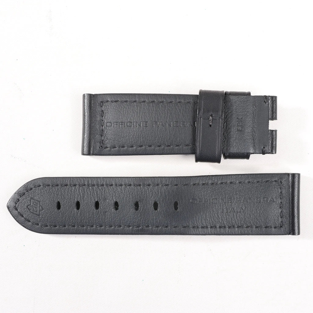 Panerai Luminor Base Logo PAM00000 SS x Rubber Stem-winder Watch with Black Dial