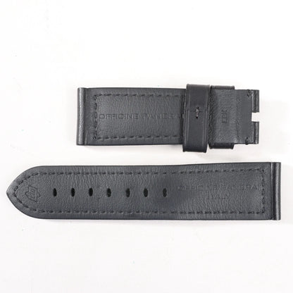 Panerai Luminor Base Logo PAM00000 SS x Rubber Stem-winder Watch with Black Dial