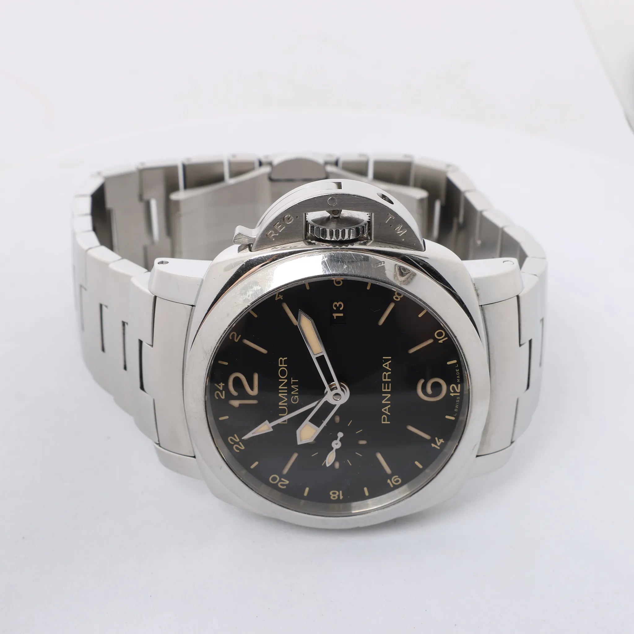 Panerai Luminor GMT PAM00531 OP6956BB1709504 SS AT Watch with Black Dial