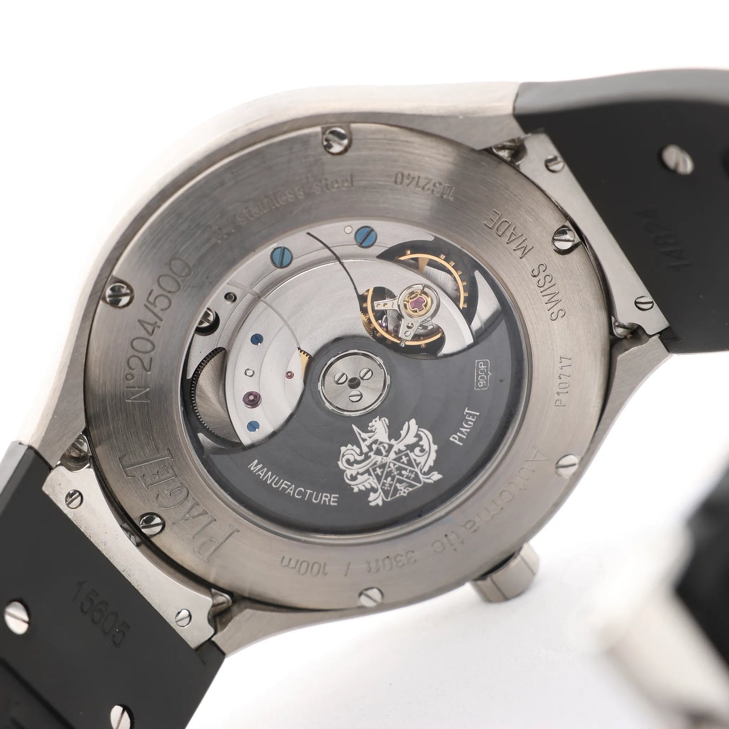 Piaget Polo FortyFive 1032140 SS×TI SS & Rubber AT Watch with Skeleton dial G0A35010