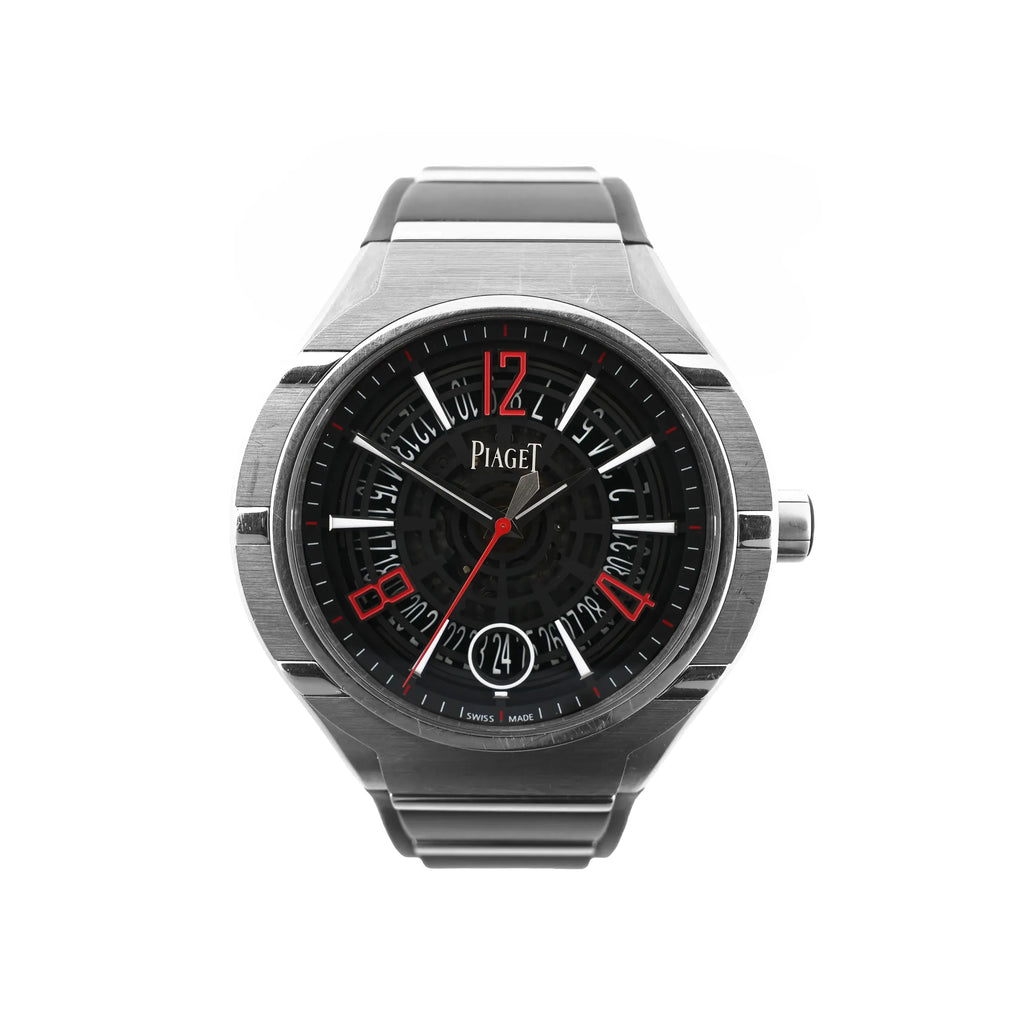 Piaget Polo FortyFive 1032140 SS×TI SS & Rubber AT Watch with Skeleton dial G0A35010