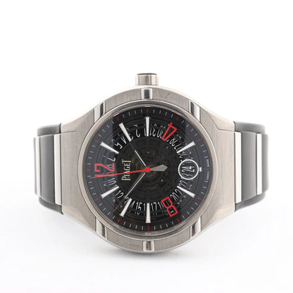 Piaget Polo FortyFive 1032140 SS×TI SS & Rubber AT Watch with Skeleton dial G0A35010