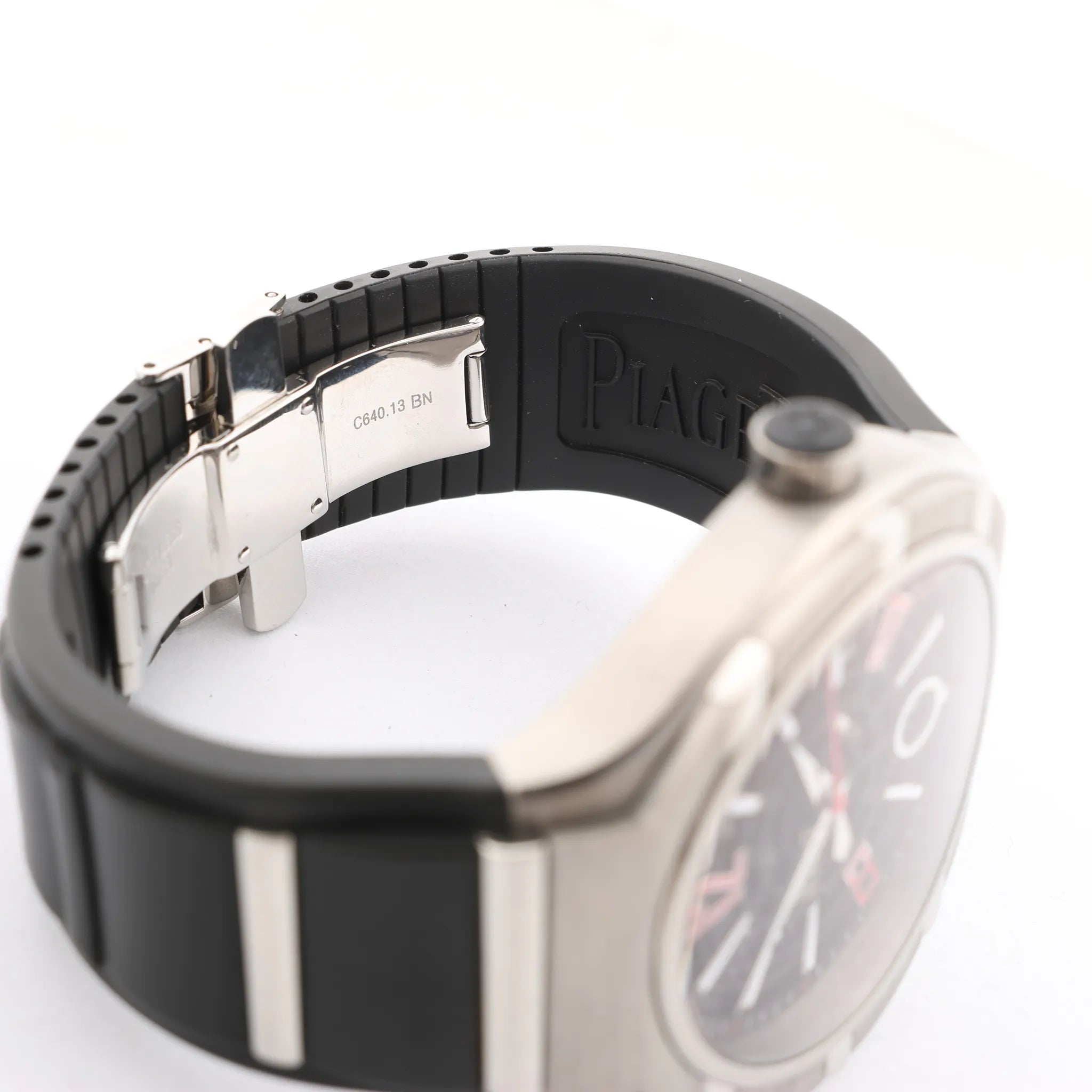 Reloj Piaget Polo FortyFive 1032140 SS×TI SS & Rubber AT con esfera esqueleto G0A35010