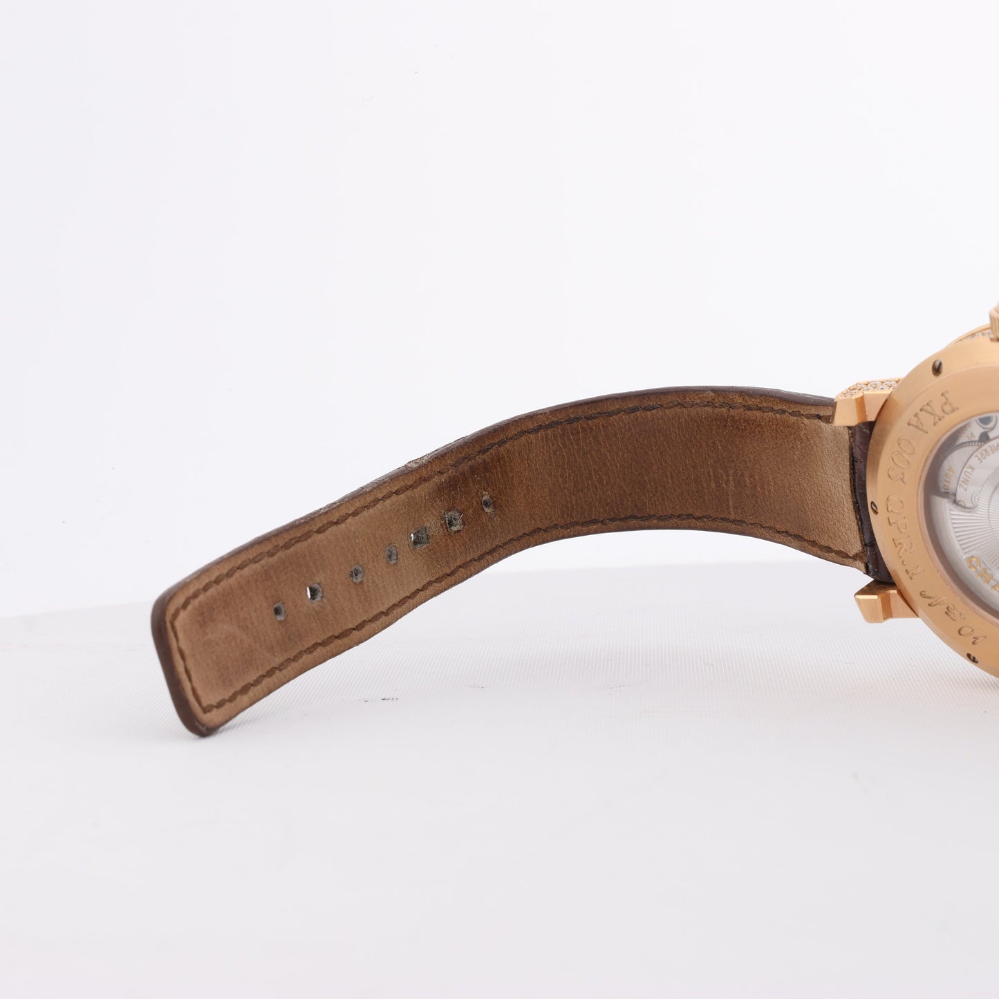 Pierre Kunz Pepretual Calendar PKA 003 QPR Leather x RG, Diamonds AT Silver-Face Watch