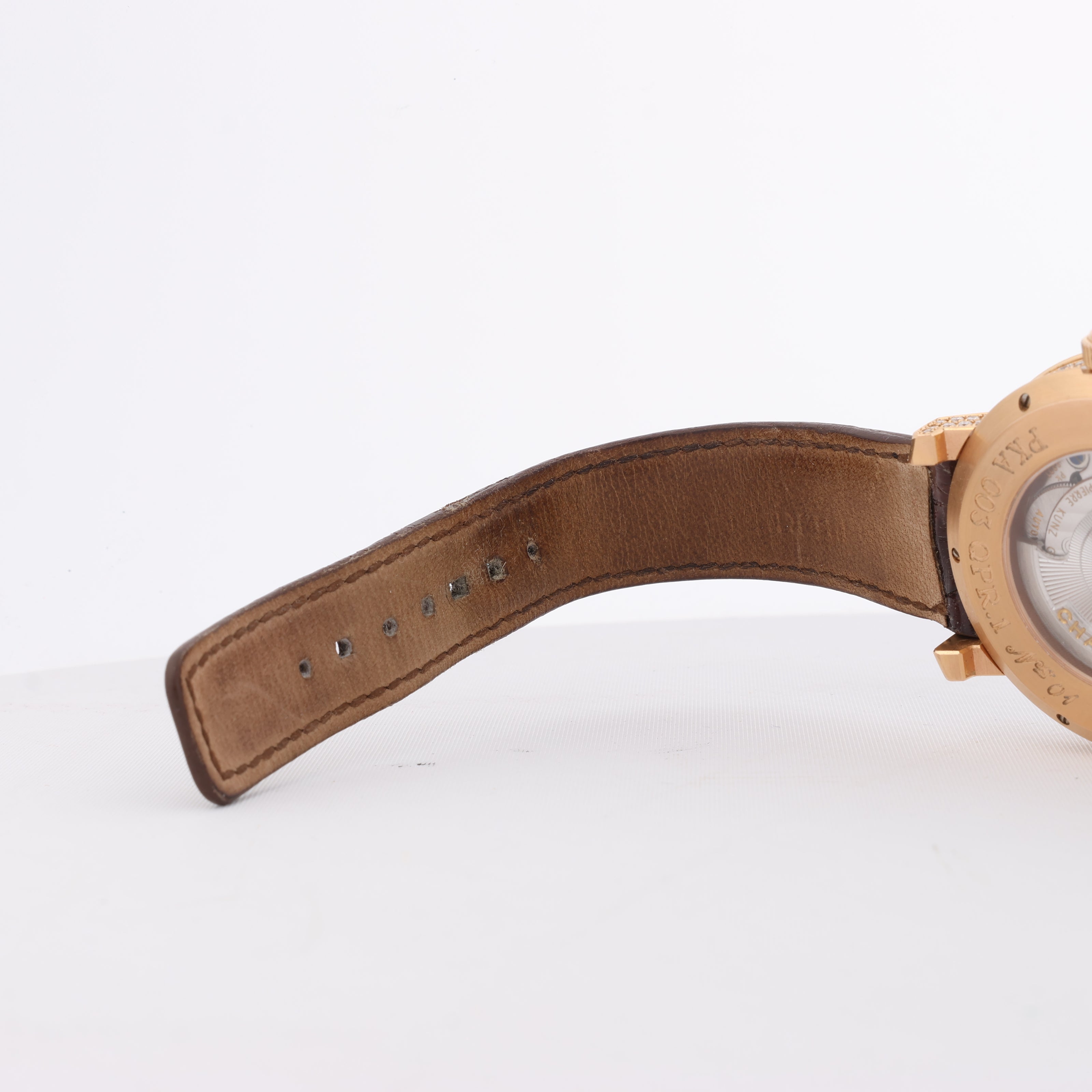 Pierre Kunz Pepretual Calendar PKA 003 QPR Leather x RG, Diamonds AT Silver-Face Watch