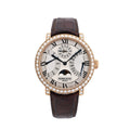 Pierre Kunz Pepretual Calendar PKA 003 QPR Leather x RG, Diamonds AT Silver-Face Watch