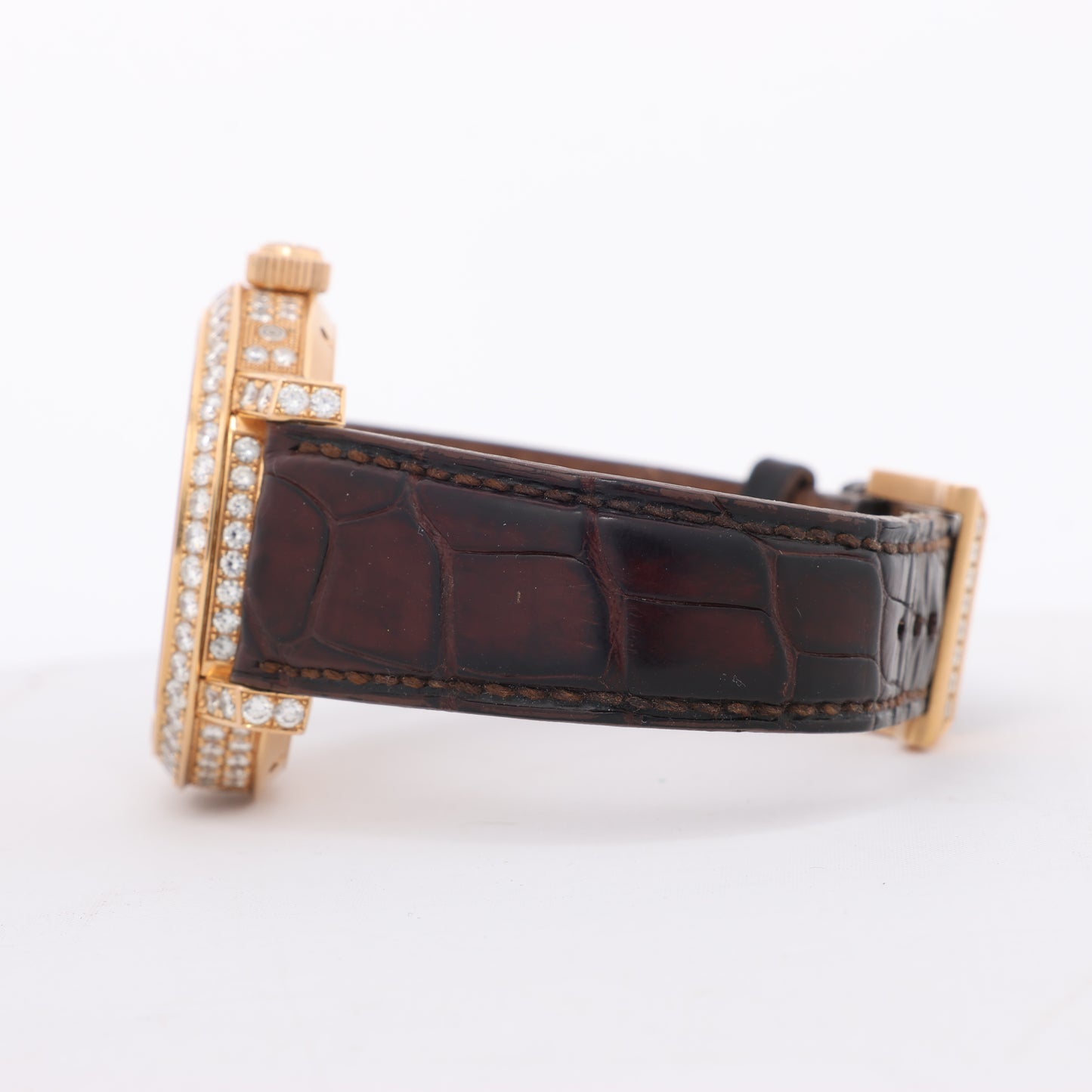 Pierre Kunz Pepretual Calendar PKA 003 QPR Leather x RG, Diamonds AT Silver-Face Watch
