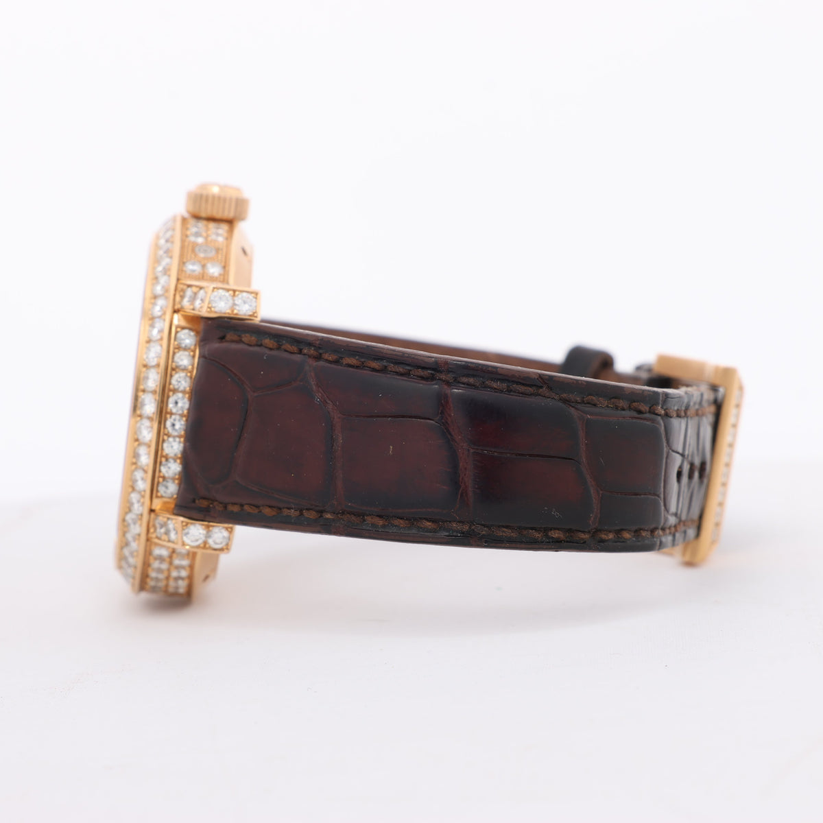 Pierre Kunz Pepretual Calendar PKA 003 QPR Leather x RG, Diamonds AT Silver-Face Watch