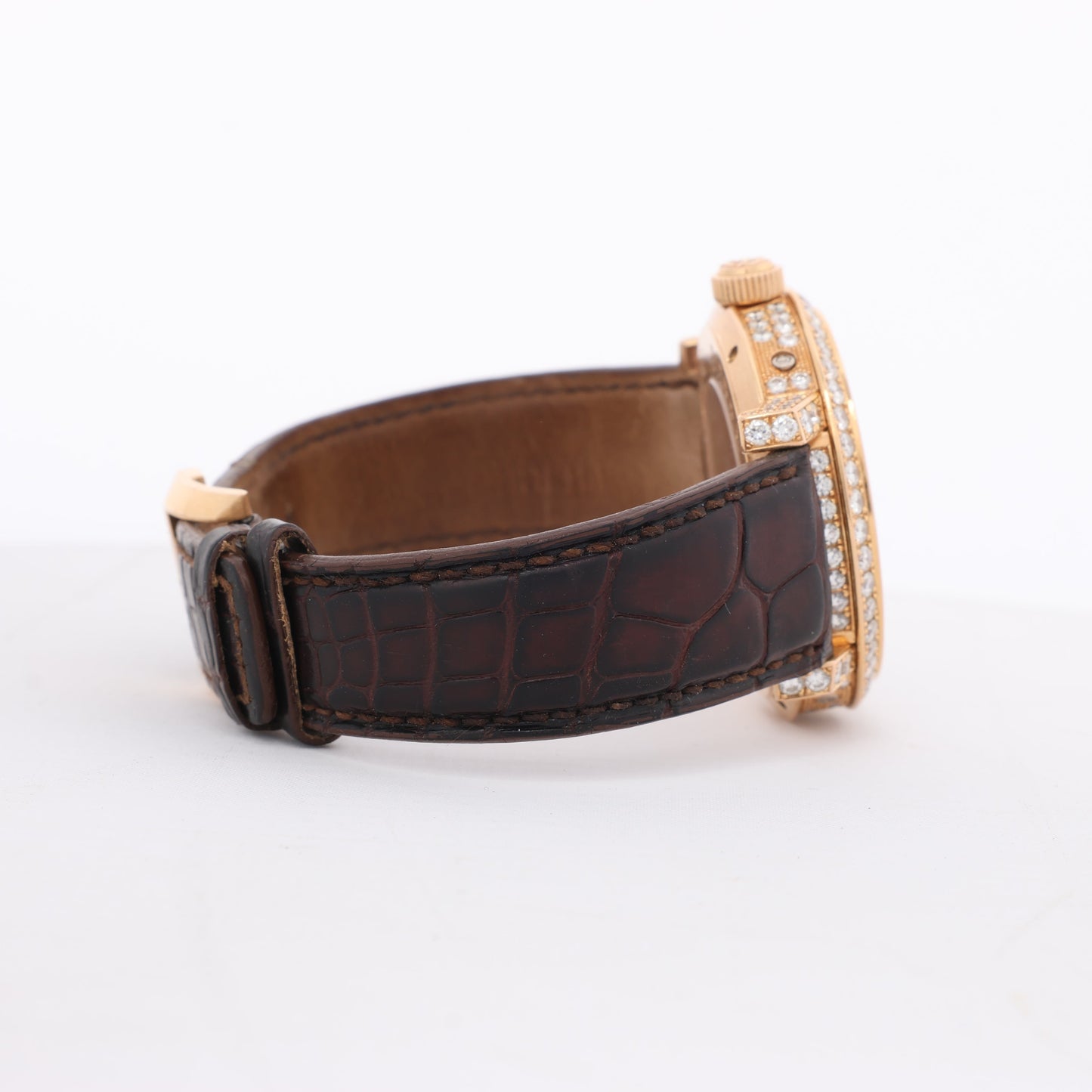 Pierre Kunz Pepretual Calendar PKA 003 QPR Leather x RG, Diamonds AT Silver-Face Watch