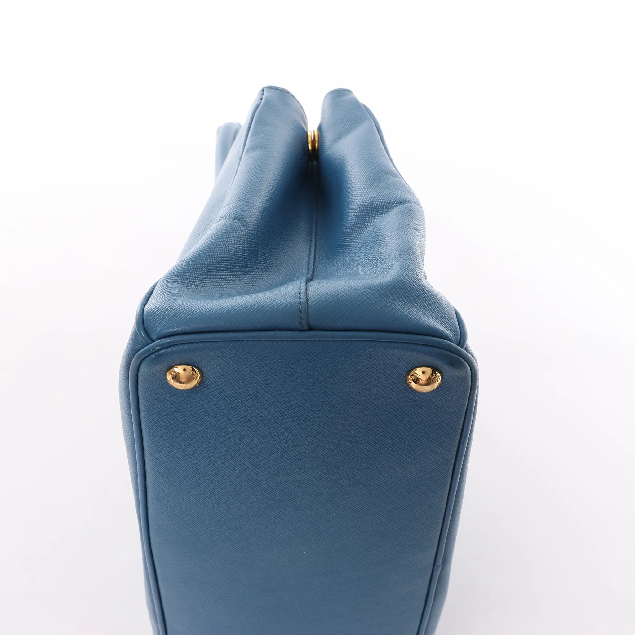 Prada Galleria Saffiano Lux Leather 2Way Handbag in Blue