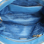 Prada Galleria Saffiano Lux Leather 2Way Handbag in Blue