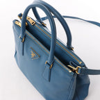 Prada Galleria Saffiano Lux Leather 2Way Handbag in Blue