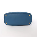 Prada Galleria Saffiano Lux Leather 2Way Handbag in Blue