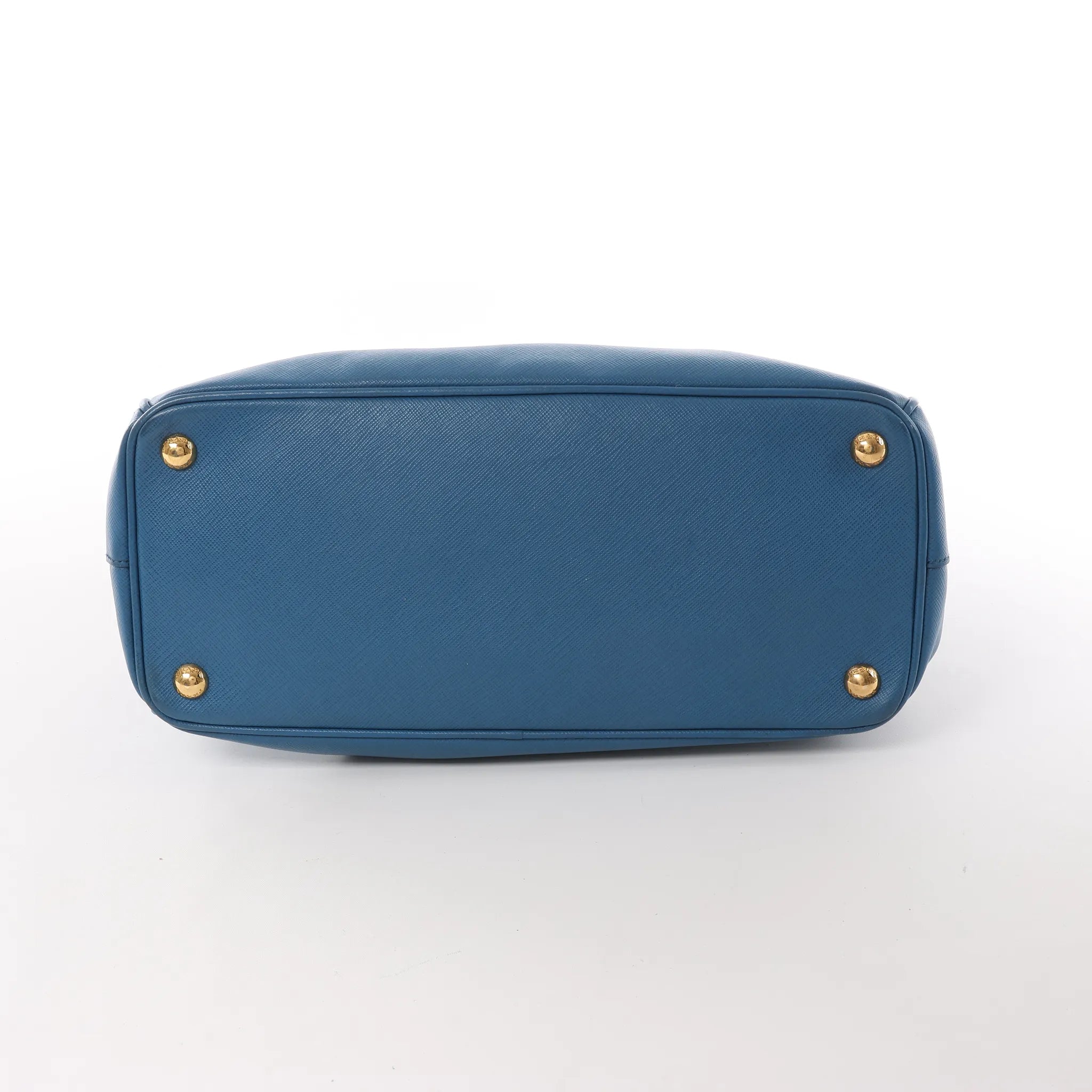 Prada Galleria Saffiano Lux Leather 2Way Handbag in Blue