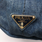 Prada Canapa Denim 2Way Handbag in Blue B2642B