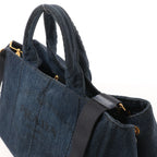 Prada Canapa Denim 2Way Handbag in Blue B2642B