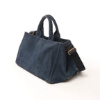 Prada Canapa Denim 2Way Handbag in Blue B2642B