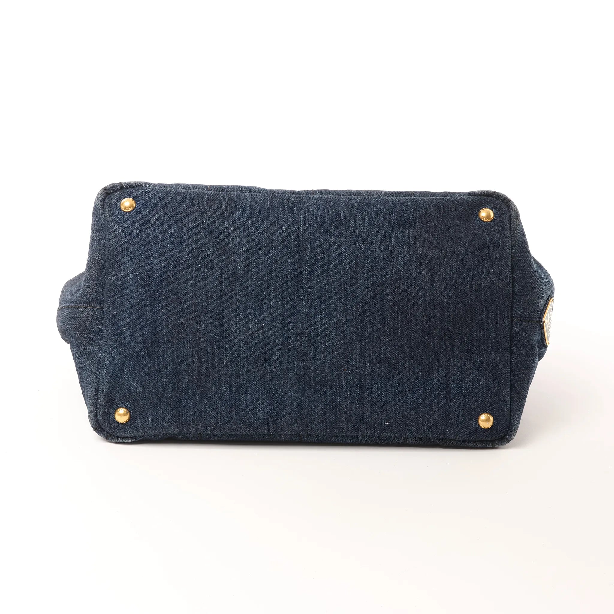 Prada Canapa Denim 2Way Handbag in Blue B2642B