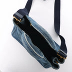 Prada Canapa Denim 2Way Handbag in Blue