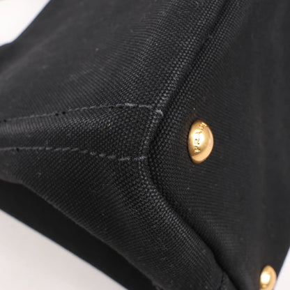 Prada Canapa Hawaii 2Way Handbag in Black x Orange