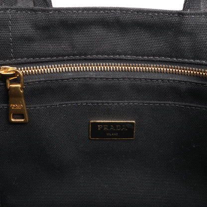 Prada Canapa Hawaii 2Way Handbag in Black x Orange