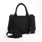 Prada Canapa Hawaii 2Way Handbag in Black x Orange