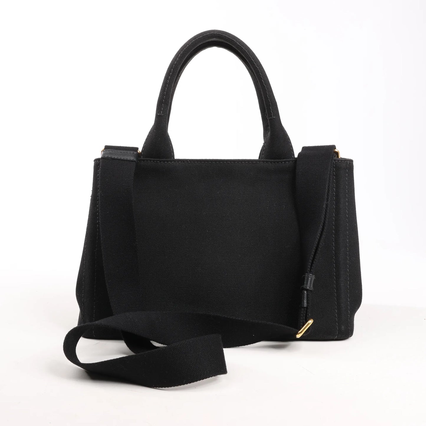 Prada Canapa Hawaii 2Way Handbag in Black x Orange